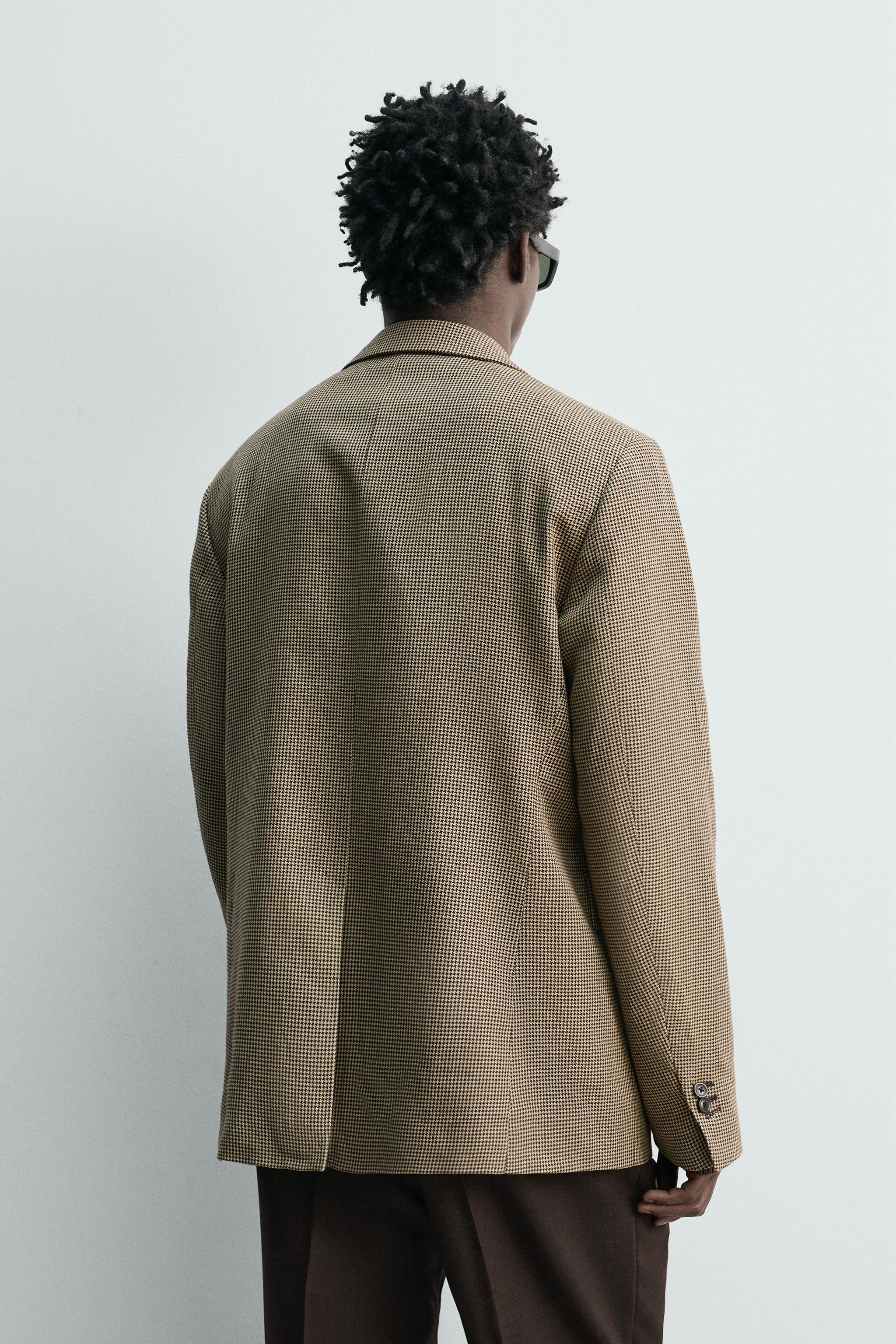 VESTE LIN - COTON PIED-DE-POULE